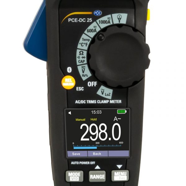 Pinza amperimétrica PCE-DC 25 - Imagen 2