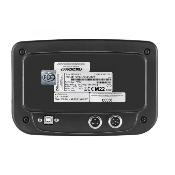 Plataforma de pesaje verificada PCE-MS PC60-1-30x40-M - Imagen 2