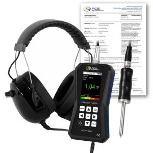 Medidor de vibración PCE-VT 3850S-ICA incl. certificado de calibración ISO