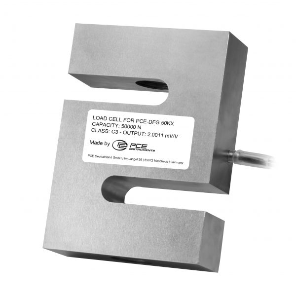 Medidor de fuerza con célula externa hasta 50000 N y pantalla gráfica PCE-DFG 50K X - Imagen 2